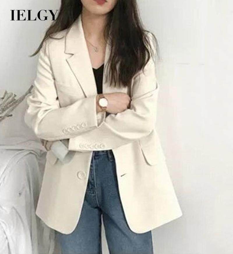 IELGY Áo Khoác Vest Nhỏ Phong Cách Anh Cho Nữ