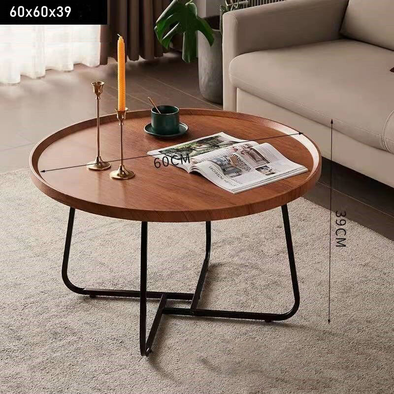 Small living room coffee table simple modern home round small coffee table hotel creative sofa side table
