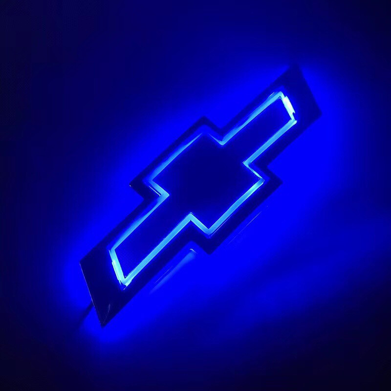 For chevrolet car logo light led car emblems front rear modified logo badge lamp for chevrolet sail/aveo/cruze/epica/captiva/malibu/camero