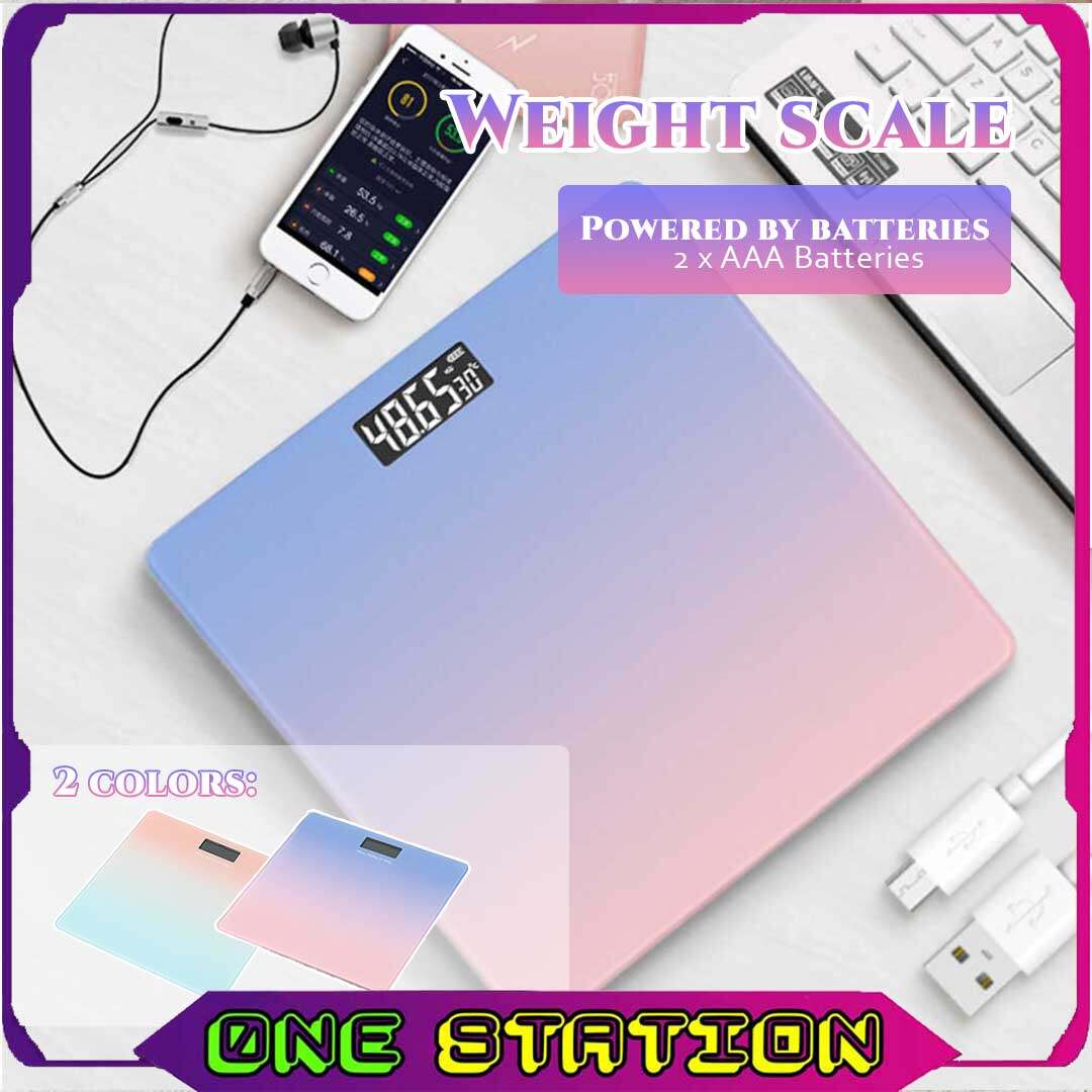 Gradient Color Electronic Body Weight Fat Scale Battery Smart Precise