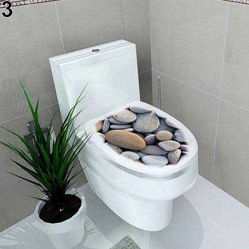 Bathroom DIY Toilet Seat Wall Sticker Decoration Decal Vinyl Mural Home Decor