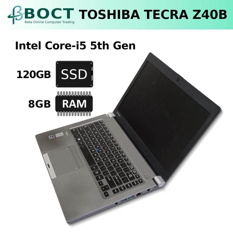 Toshiba Tecra Z40 B / Core i5-5200U / Diagonal 14 inches / 4G or 8GB RAM / 500GB HDD or 120GB/240GB SSD/ Windows 10 Pro (Refurbished) Malaysia
