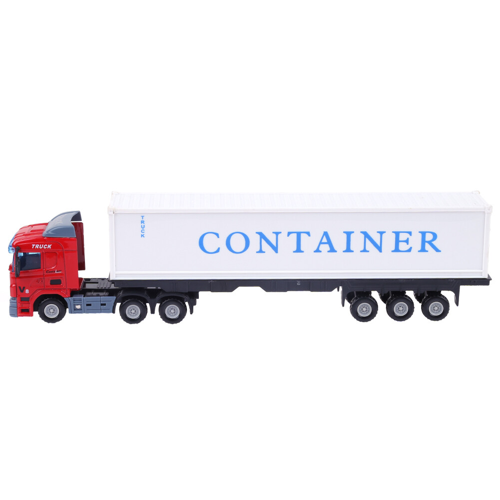 1:48/1:43 Alloy Construction Vehicle Model Simulation Container Truck Model Toy