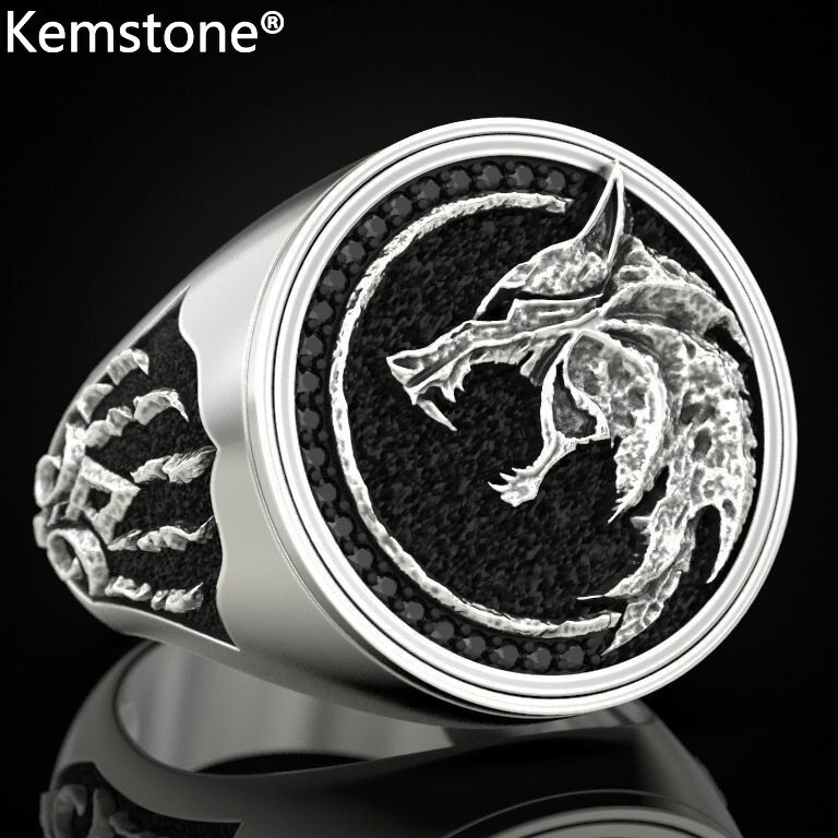 Kemstone Fashion Silver/Gold Color Wolf Claw Rings Cool Jewelry Gift for Men