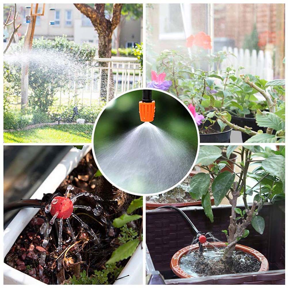 30m DIY Automatic Micro Drip Garden Irrigation Spray System Self-Watering Kit