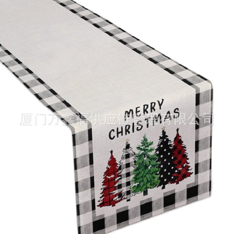 Alapaste Christmas Table Runner Santa Claus Rectangle Tablecloth Table Placemat for Dinner Table Indoor Outdoor Parties Home Decor,16 x 71