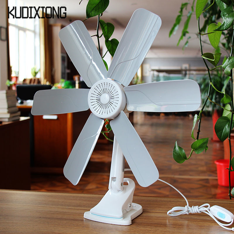 Kudixiong small fan blade mute table fan powerful wind mini fan
