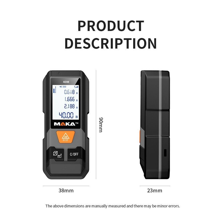 Maka laser deals distance meter