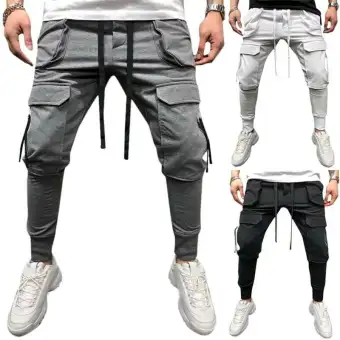 mens skinny combat trousers