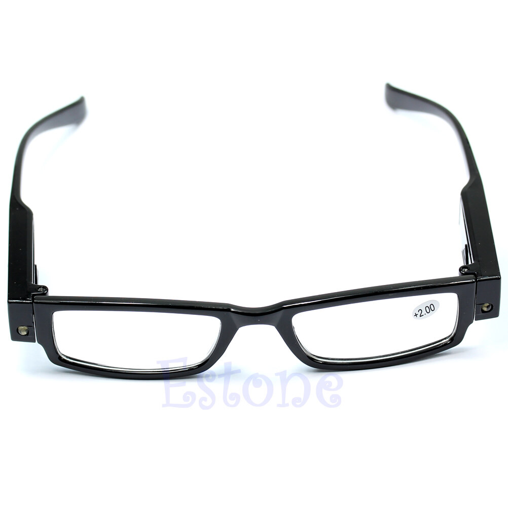 Light UP Multi Strength Eyeglass LED Reading Glasses Spectacle Diopter
