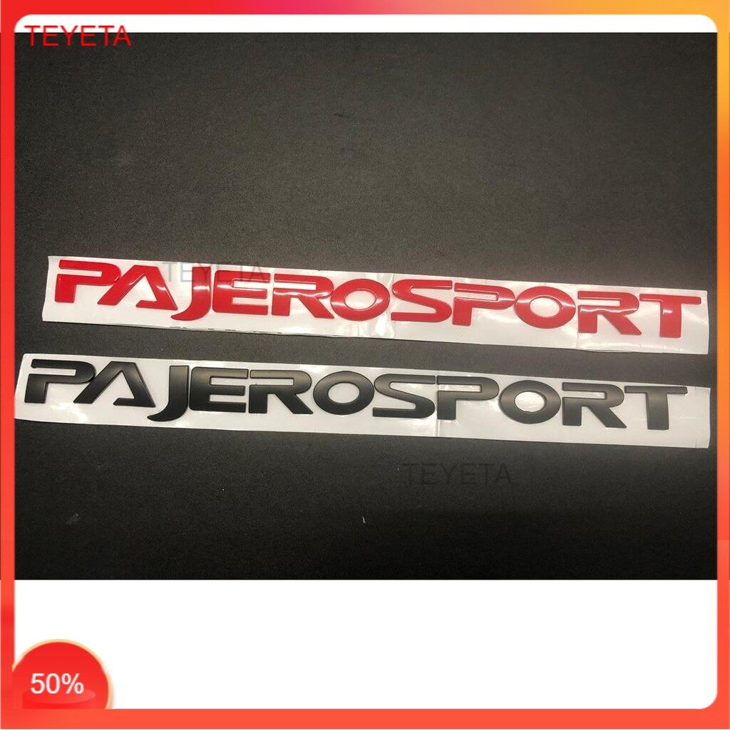 NEW Mitsubishi Pajero Sport Black Red Emblem Logo
