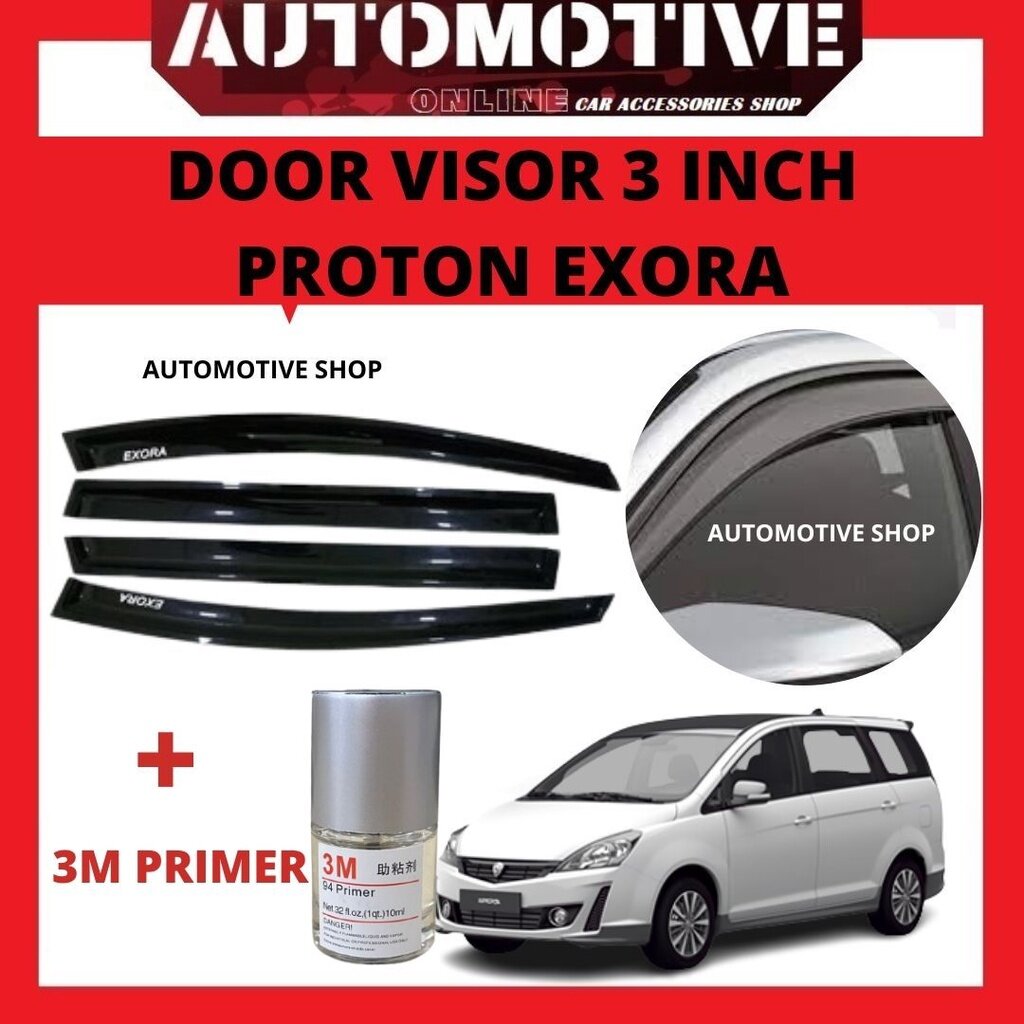 Proton Exora 2009 2022 Door Visor 3 Inch 4 Pieces1 Set Lazada