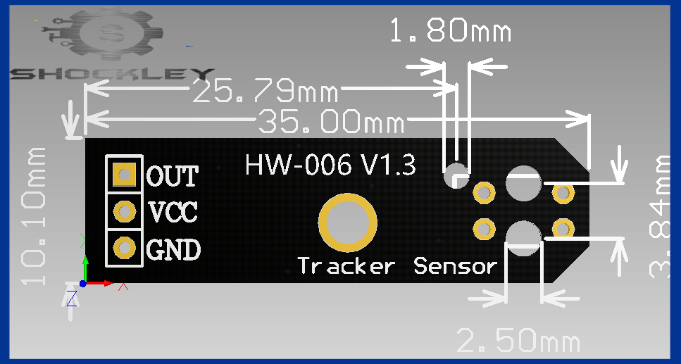 Shockley 5V 3PIN tracking module watt-hour meter pulse data sampling TCRT5000 infrared reflection sensor