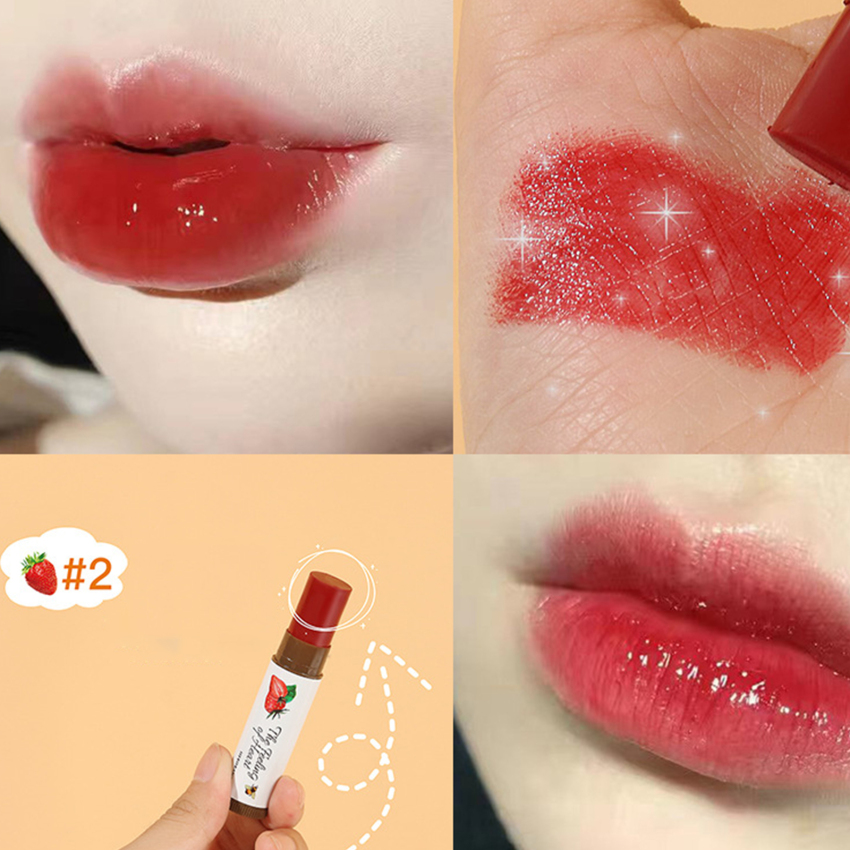 Fruity Lip Balm Moisturizing Nourishing Lip Gloss Natural Temperature Change Color Lipstick Cheap Makeup Cosmetics Lip Skin Care