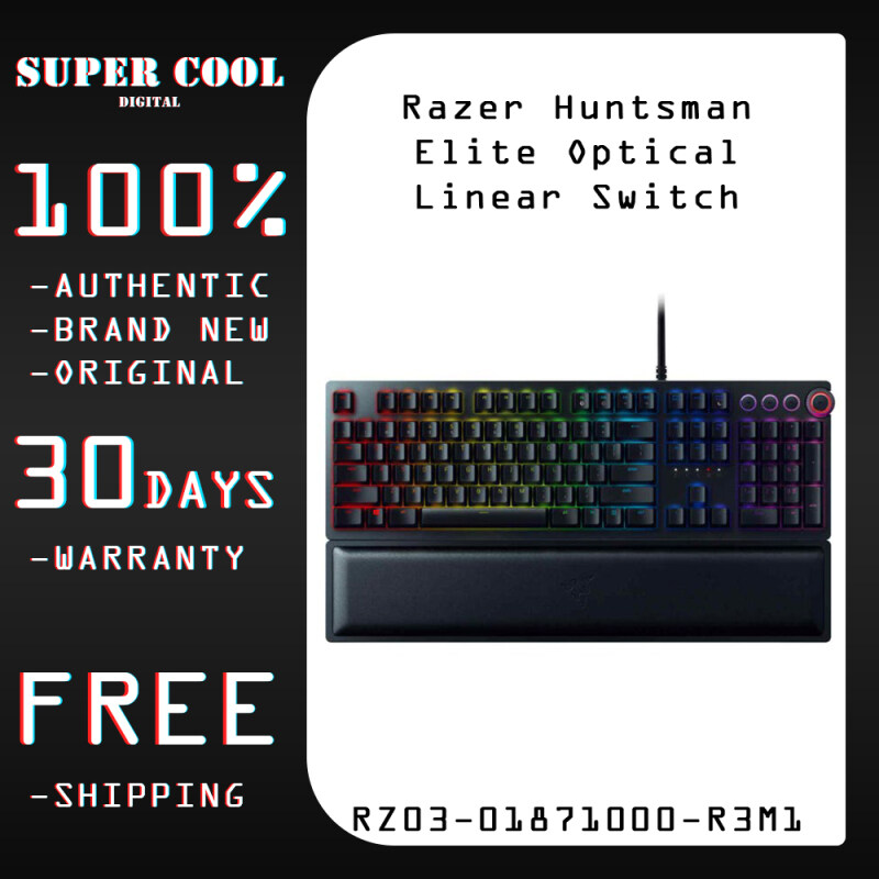 Razer Huntsman Elite Optical Linear Switch Gaming Keyboard (RZ03-01871000-R3M1) Singapore