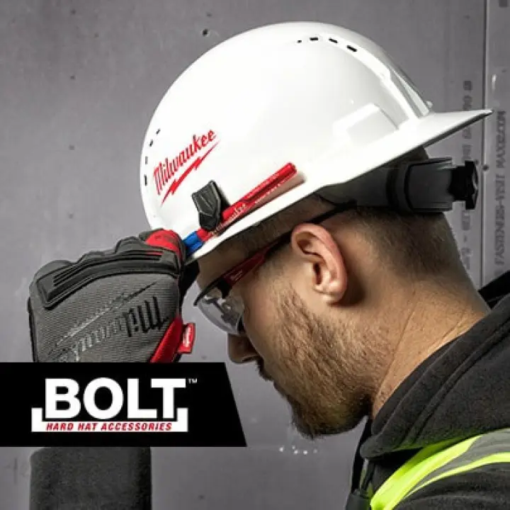 Front Brim Hard Hats With Bolt Accessories Milwaukee Tool