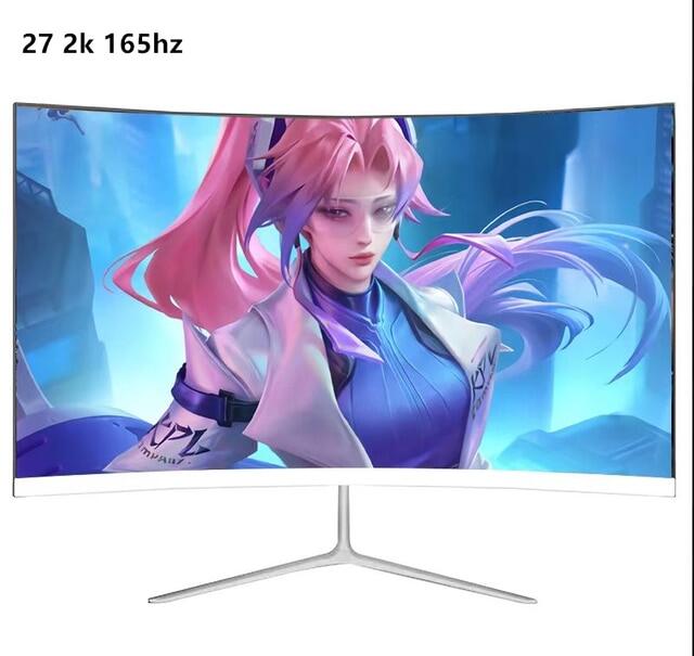 27 Inch VA 2K 165Hz Curved Screen Gamer Monitors 1MS PC LCD Displays ...