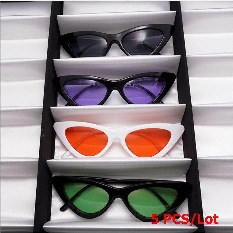 Dtwl Harga Grosir! 2019 Penjualan Terlaris Wanita Kecil Mata Kucing Kacamata Hitam Segitiga Bintang Kacamata Hitam Uniseks UV400 Eyewears 5 Buah/BANYAK