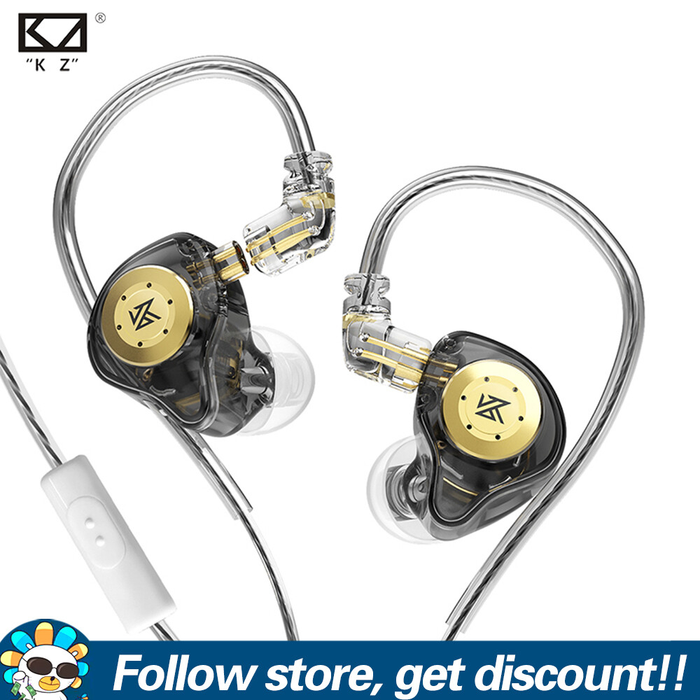 KZ EDX Pro Dynamic Earphone Noise Cancelling HiFi Music IEM Headphone Powerful Dual Magnetic Circuit Dynamic Unit Earphones Ergonomic Sports Running Gaming Wired Headset 2PIN Detachable DJ Monitors For IOS Android Smartphones Tablet Laptops Computers