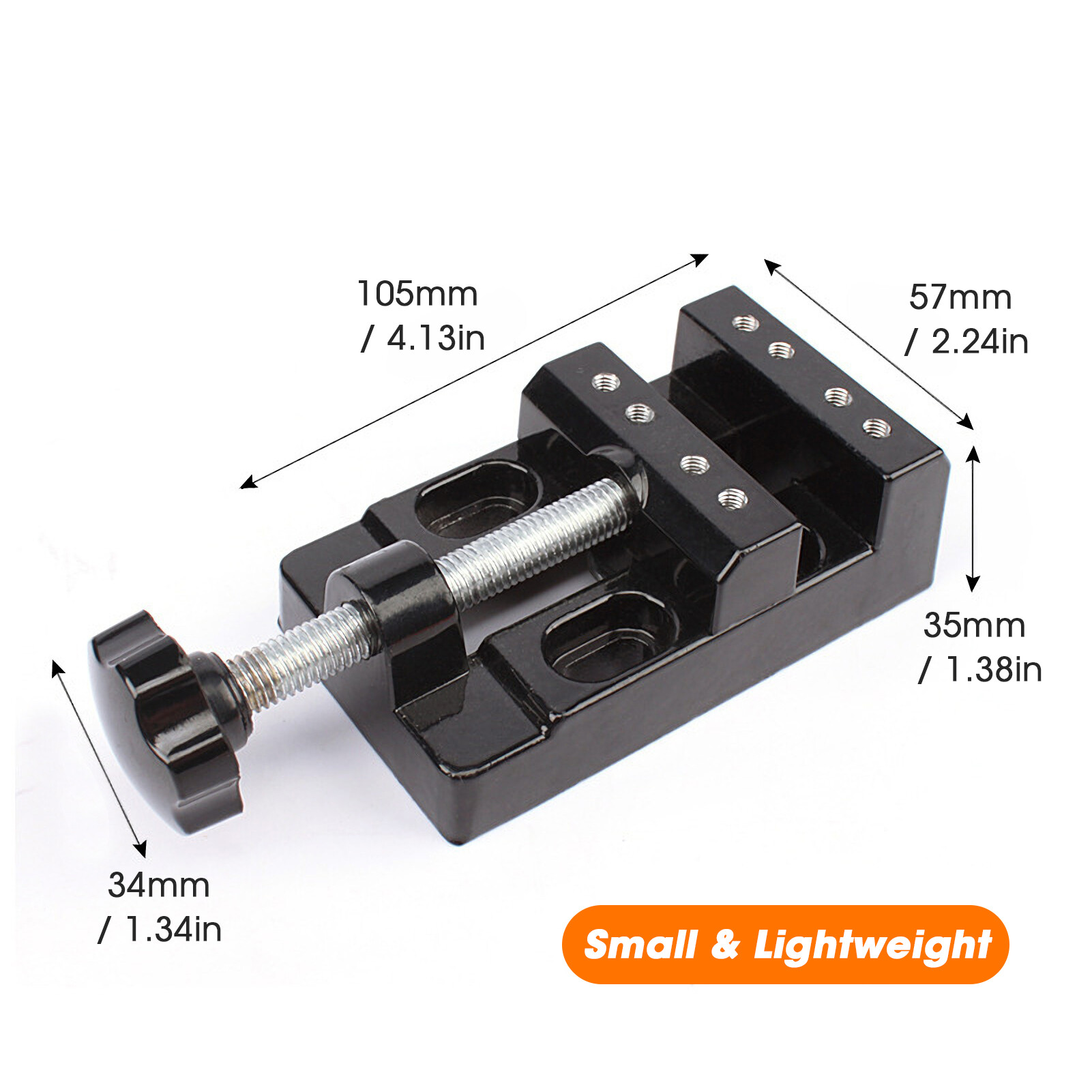 KKmoon Mini Flat Clamp 57mm Flat Bench Vise Multifunction Bench Clamp Mini Drill Press Vice Tool for DIY Woodworking Sculpture Craft Carving