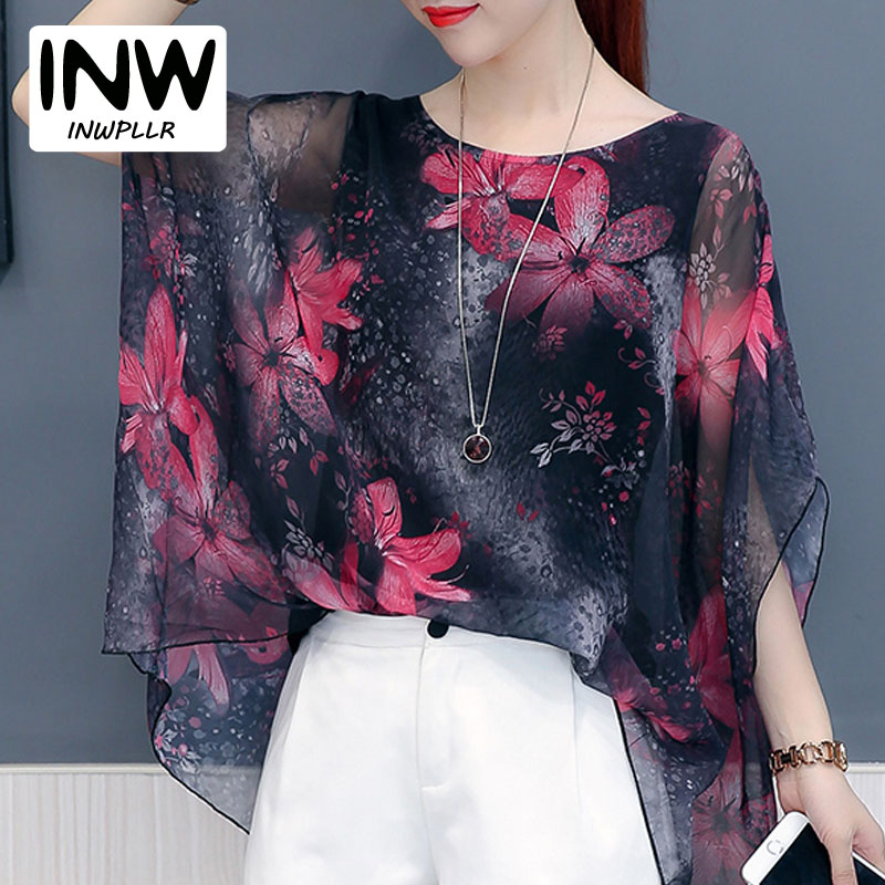 INWPLLR Female Elegant Tops Casual 