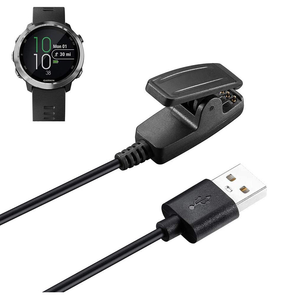 Charger Compatible for Garmin Lily, Forerunner 645, 630, 230 Replacement Charging Cable Clip for Garmin Lily, Forerunner 645/630/230 Smart Watch