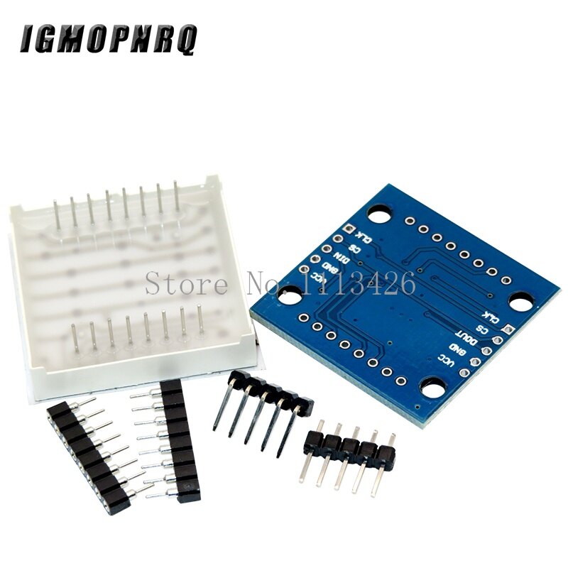 Max7219 8*8 Dot mô-đun ma trận vi điều khiển mô-đun mô-đun Màn hình MCU Màn hình LED mô-đun điều khiển Đối với Arduino 5V
