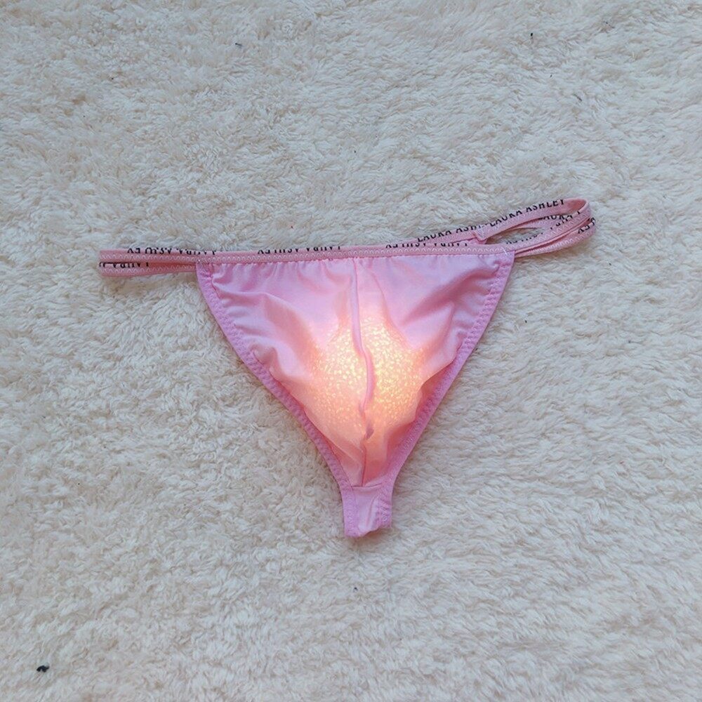 Mrshow Sexy Men Ice Silk Sheer Pouch G String Bikini Briefs T Hongs Underwear Underpants