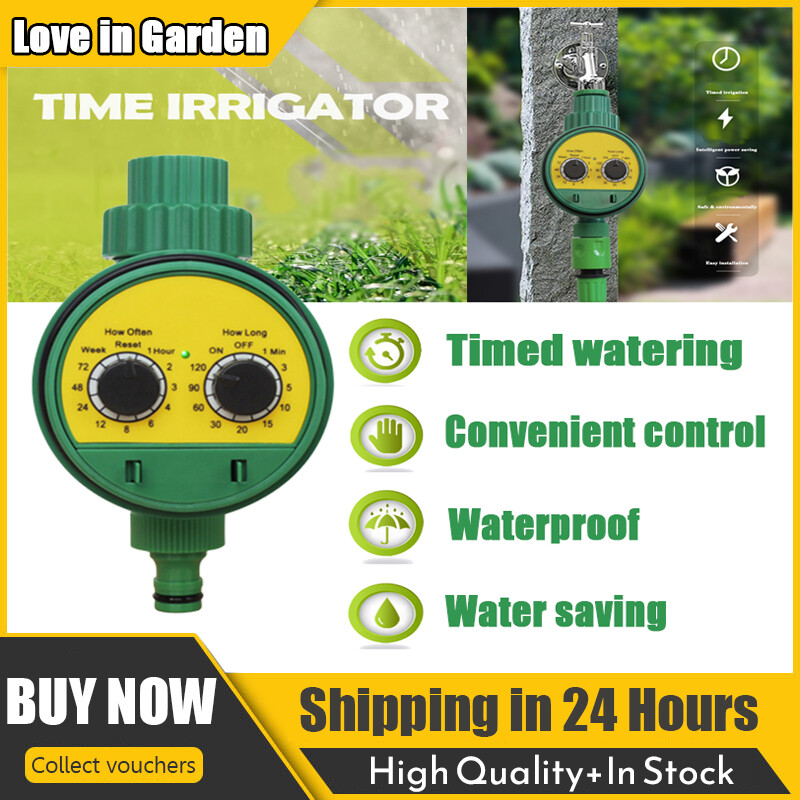 Automatic Irrigation Timer Garden Water Control Device Intelligence Valve Controller LCD Display Electronic Watering Clocker