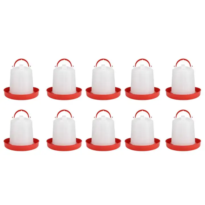 Mangouu 10pcs Automatic Chicken Poultry Chick Hen Drinker Waterer