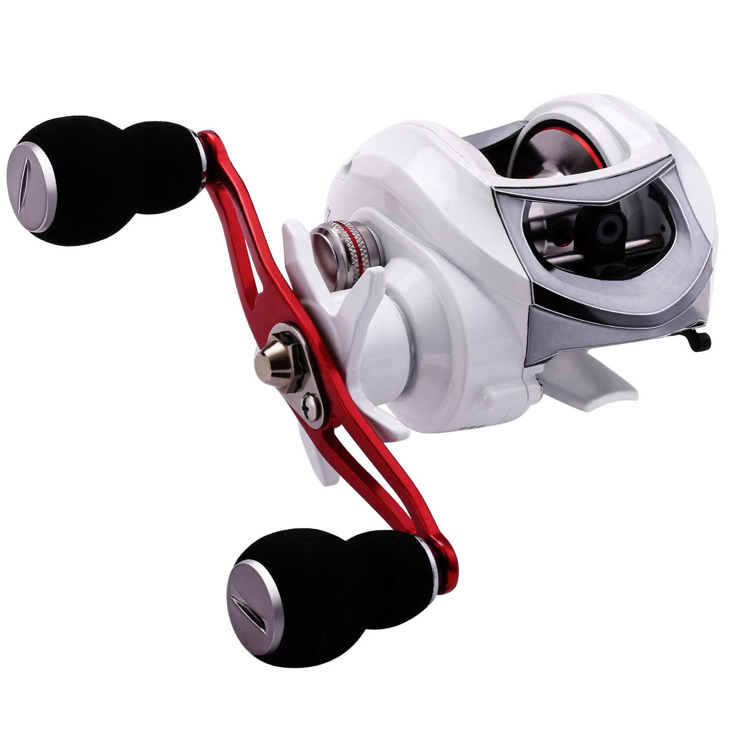 Sougayilang Fishing Reel 18+1BB Fishing Baitcasting Reel 6.3:1 / 7.2:1 Gear Ratio Drag Power 6.5kg CNC Aluminum Spool Fishing Wheel