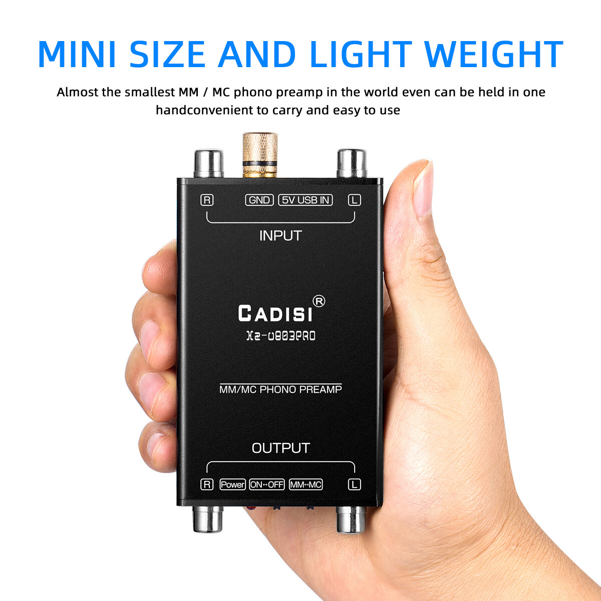 【Hàng Có Sẵn】bộ Tiền Khuếch Đại Phono Mini Aideepen Nguyên Bản Bộ Khuếch Đại Phono MM/MC