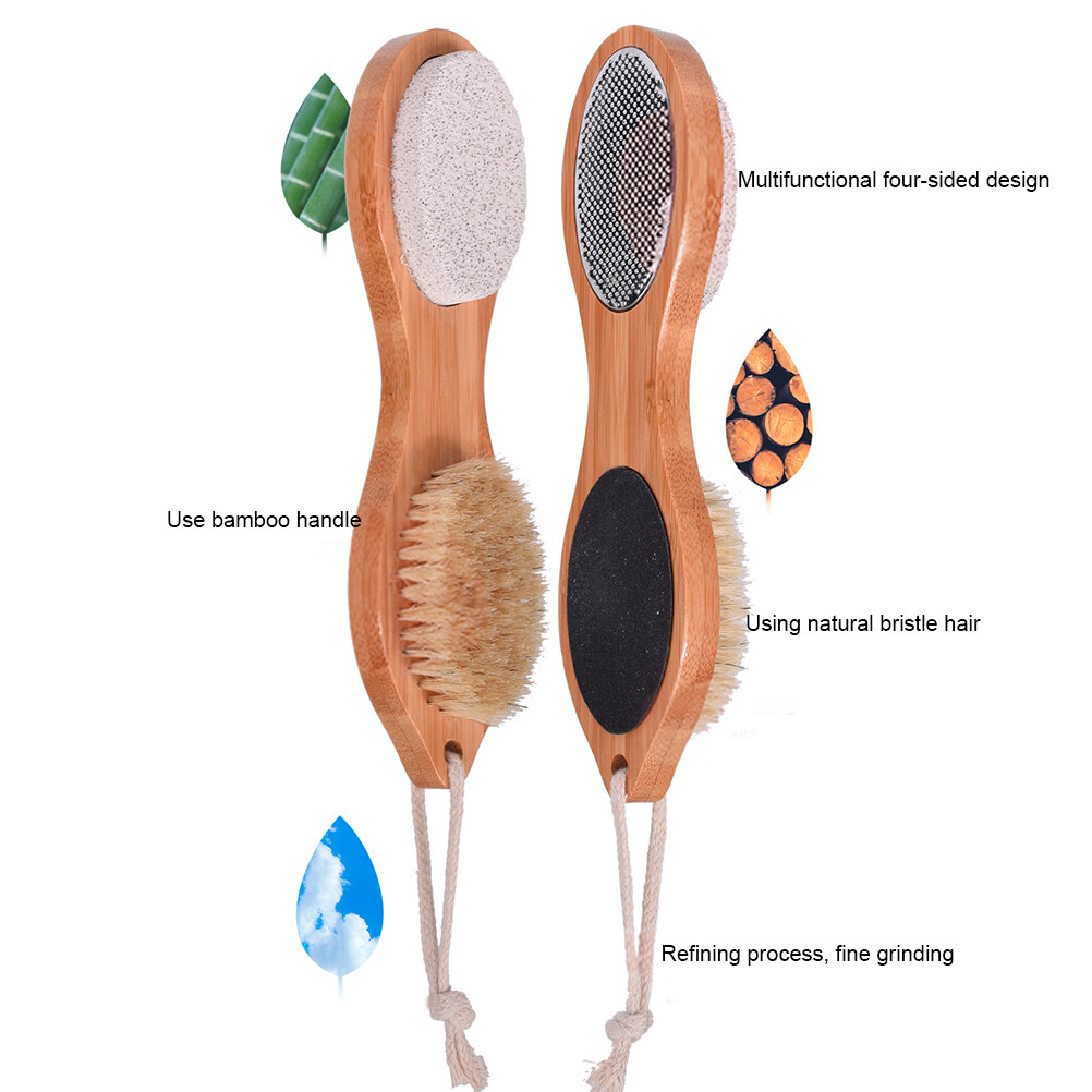 UBetter 4 In 1 Foot Brush Scrubber With Pumice Stone Feet Massage