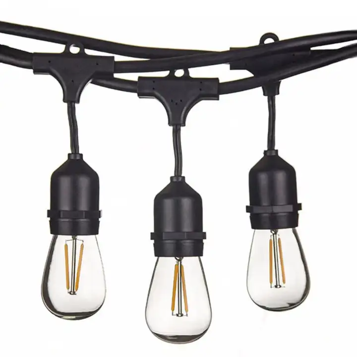 Waterproof Led Outdoor String Lights Hanging 2w Vintage Edison Waterproof Led Outdoor String Lights