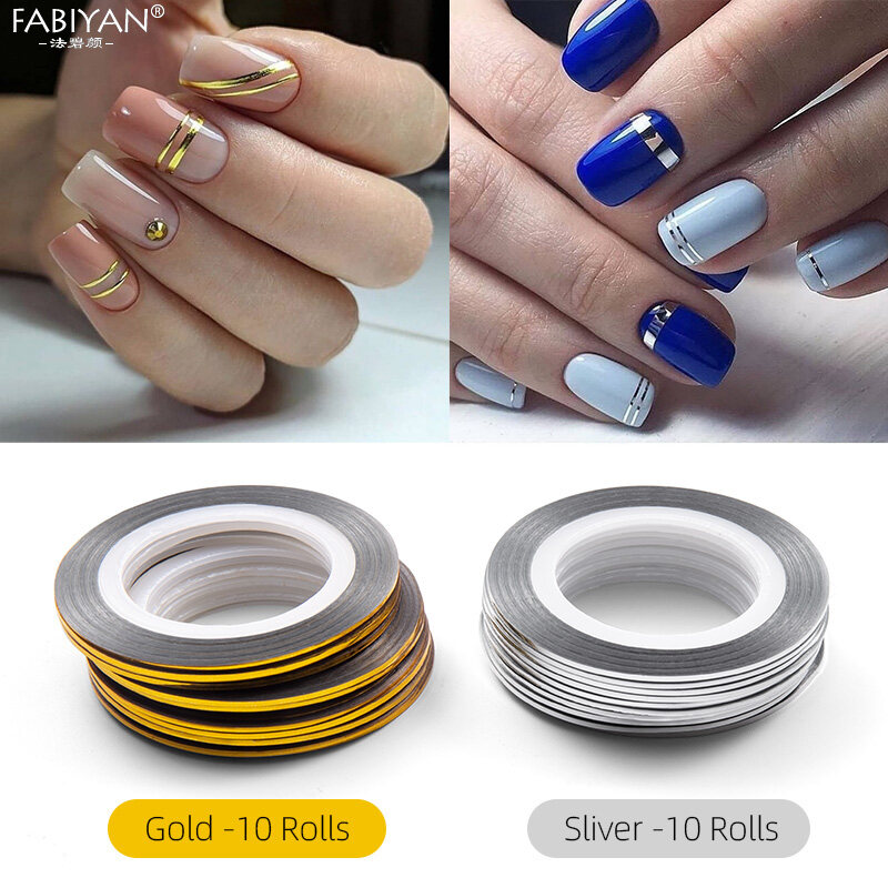 20 Rolls Gold Silver Striping Tape Line Nail Art Decoration Sticker Holographic 3D Strips Liner Tape Adhesive Nail Art Polish Decorations | Lazada 20 Rolls Gold Silver Striping Tape Line Nail Art Decoration Sticker Holographic 3D Strips Liner Tape Adhesive Nail Art Polish Decorations | Lazada