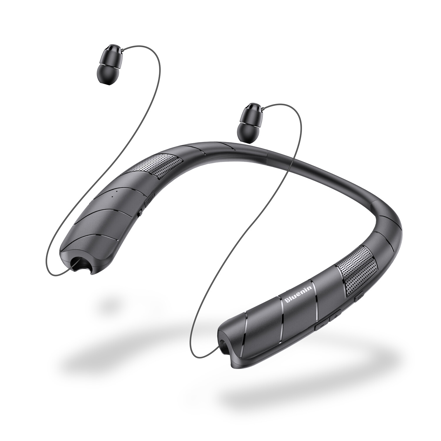 Bluetooth không dây tai nghe cổ Móc tai nghe có thể thu vào tai nghe bluetooth có thể chơi âm thanh bên ngoài