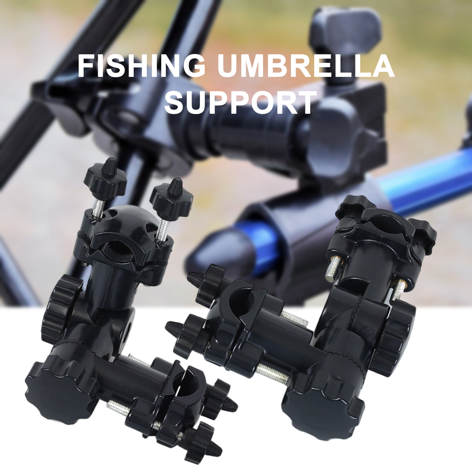Fishing Umbrella Stand 360 Degree Rotation Quick Adjust Screw Multifunctional Strong High Stability Umbrella Support Accessories High Strength Fishing Chair Mounted Umbrella Holder Fishing Equipment Practical Umbrella Bracket