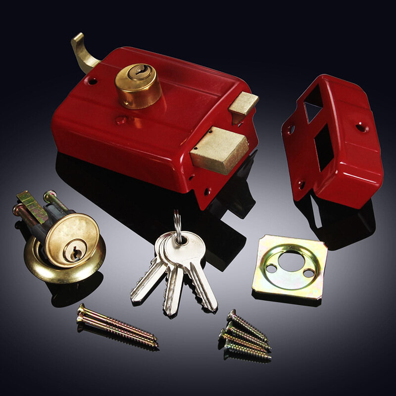 Home Security Ordinary Old-Fashioned Security Door Locks Bedroom Interior Wooden Door Exterior Door Lock Double Tongue