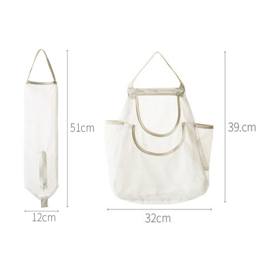 Multi-Functional Wall Hanging Fruit And Vegetable Hanging Bag Portable Ginger And Garlic Hollow Net Bag Breathable Storage Bag