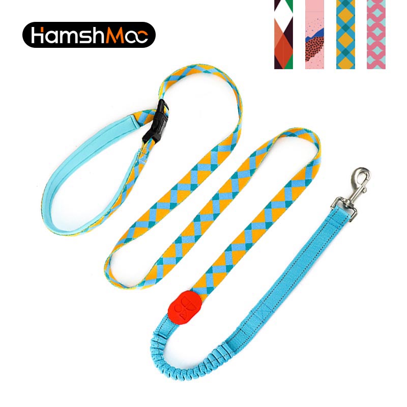 HamshMoc Hands Free Dog Leash Adjustable Walking Running Dog Leash with Control Safety Padded Handle and Heavy Duty Clasp for Small Medium Large Dogs 1