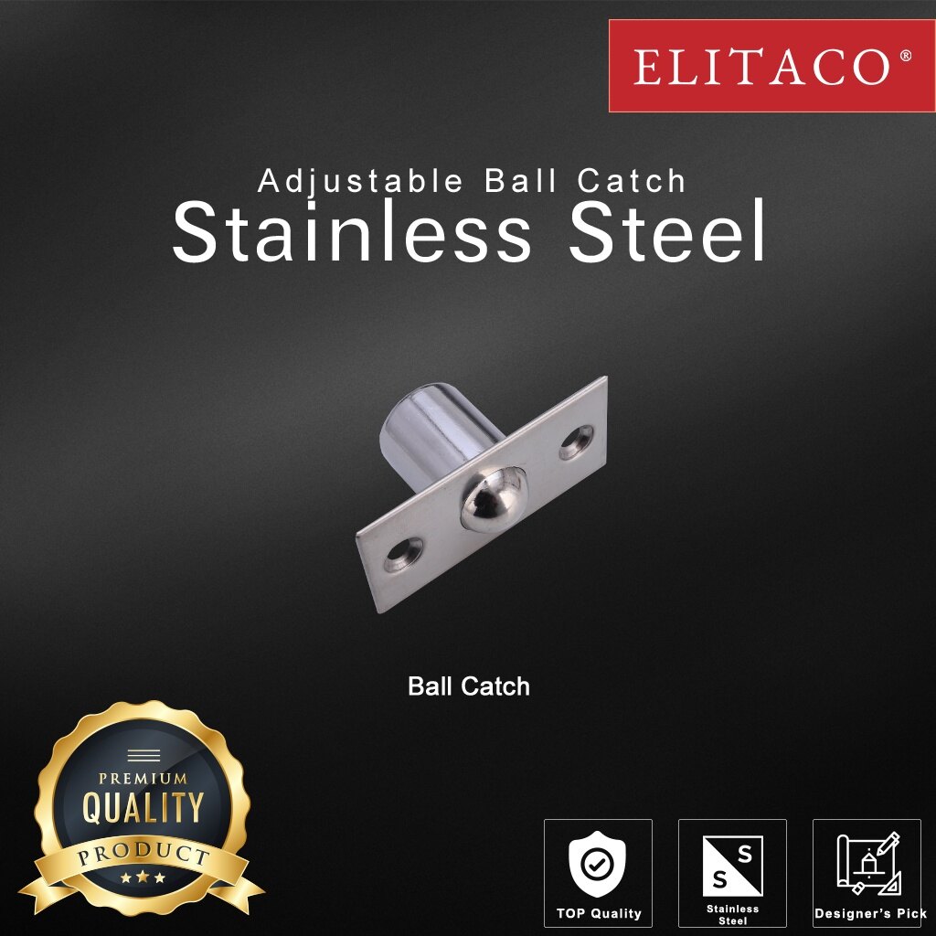 【ELITACO】Steel Adjustable Ball Catch Extend Latch Ball Stop Drive in ...