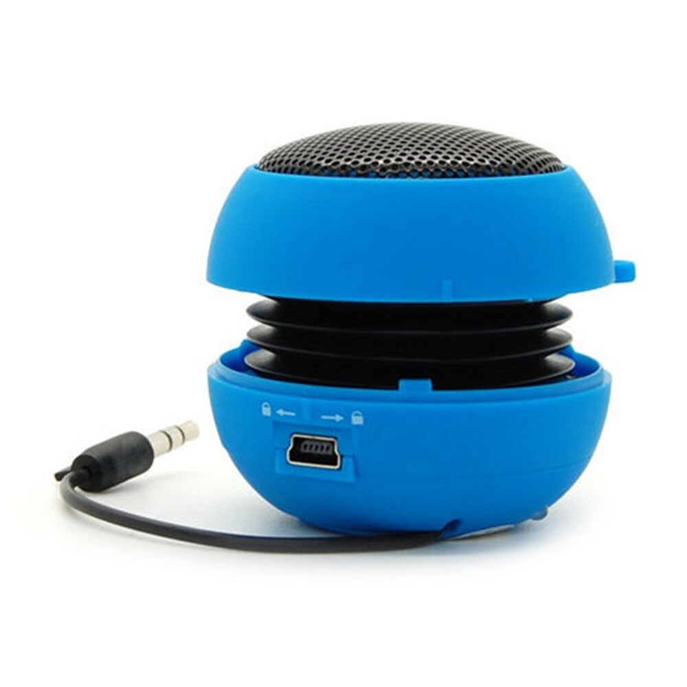 Music Player for Phone PC Mini 3.5mm Jack Wired Amplifier Bluetooth Hamburger Speaker Sound Box