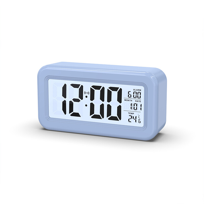 Simple clock, alarm clock, digital display, LCD lazy person's snooze, silent backlight electronic clock
