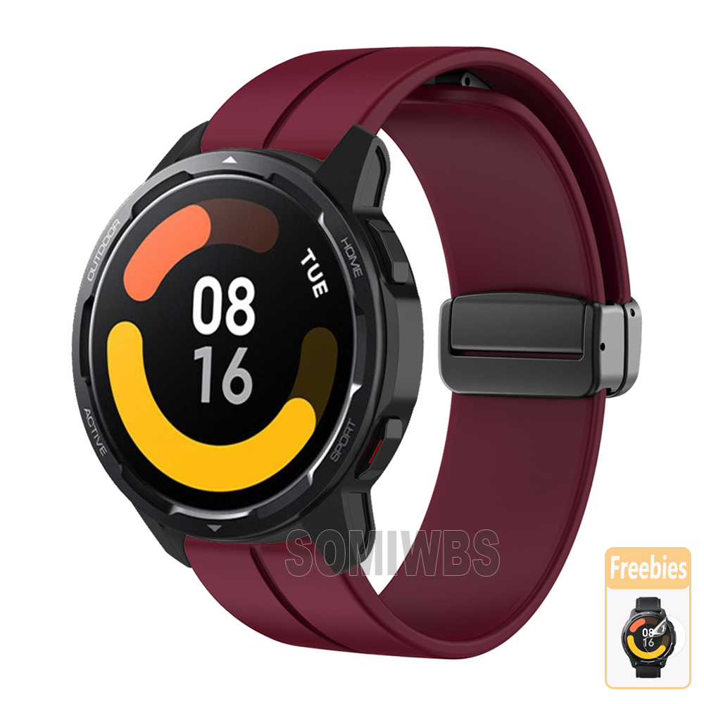 Silicone Strap for Xiaomi Watch S1/Mi watch/S1 Active/S1 Pro Replacement Watchband for Xiaomi Color 2