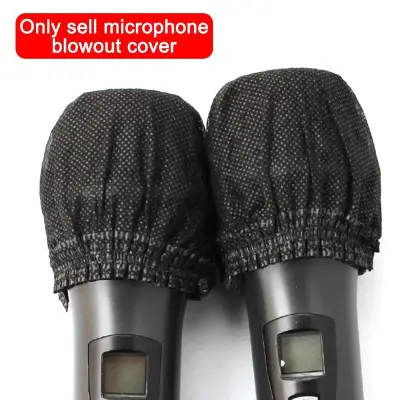 100pcs microphone cover disposable non-woven fabric U-shaped O-shaped microphone cover KTV microphone cover blowout-proof microphone cover