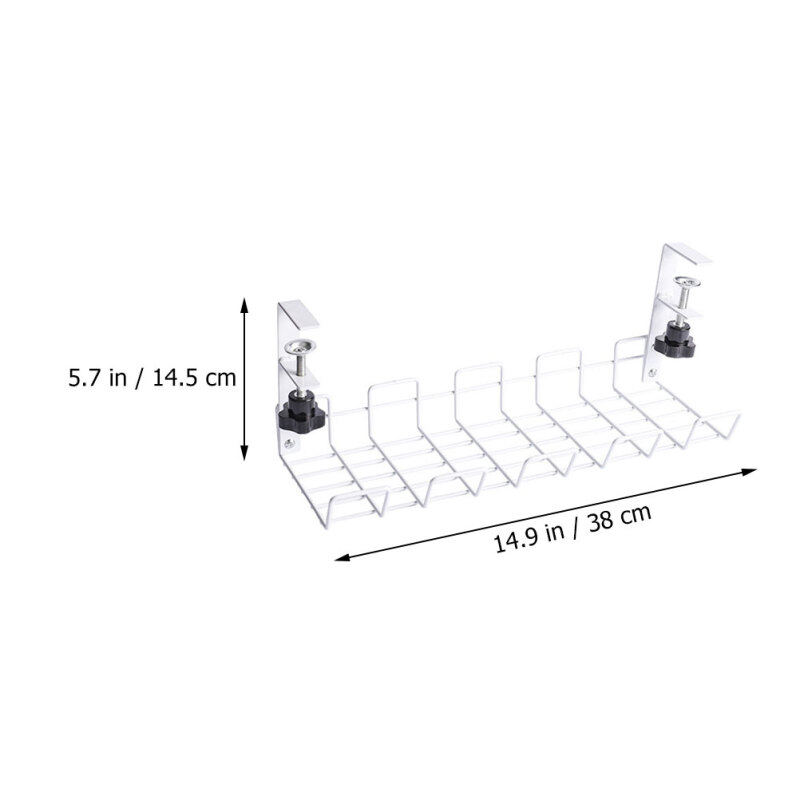 HOMEMAXS Giá Đựng Dây Dưới Bàn Sắp Xếp Cáp Dưới Bàn Khay Đựng Dây Cáp