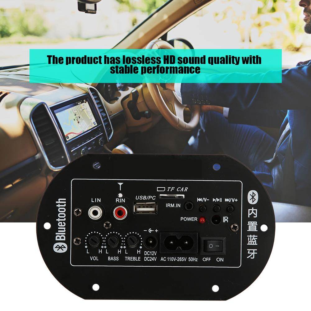 Car audio amplifier board bass for bluetooth 220v/12v/24v universal 30-120w cn plug