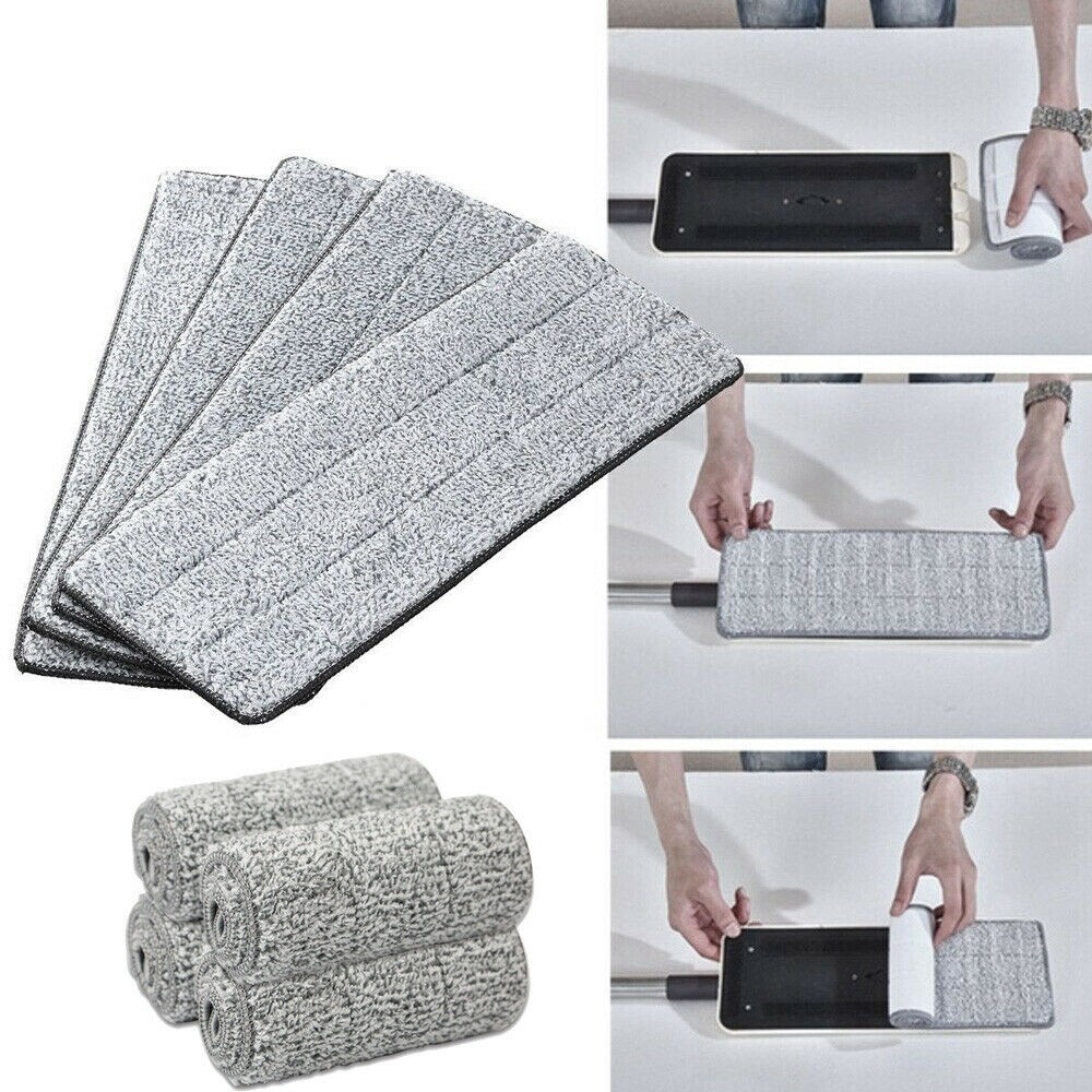 1 Cái Dụng Cụ Vệ Sinh Nhà Cửa, Lau Vải Thực Tế Thay Thế Sợi Nhỏ Có Thể Giặt Phun Lau Miếng Lau Đầu Chổi Bụi Gia Dụng