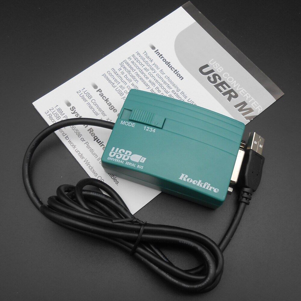 New 15 Pin Gameport To Usb Adapter Female Midi Joystick Game Port