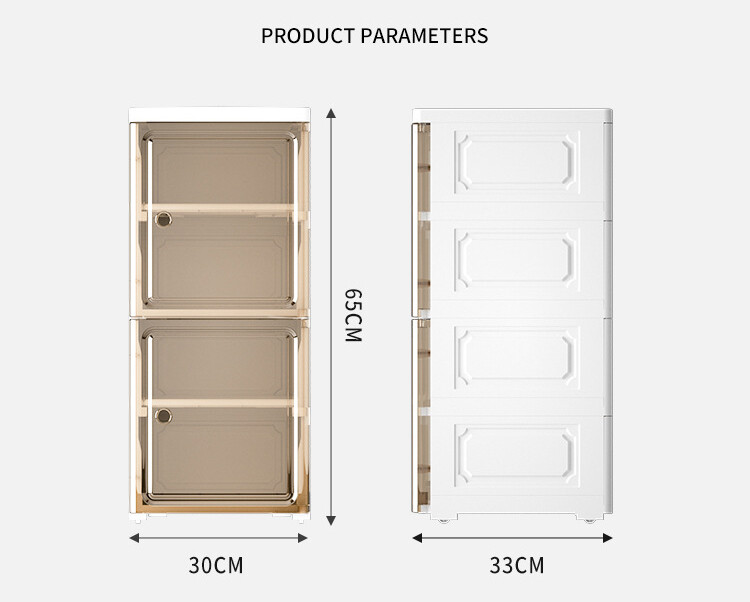 XMDS Transparent shoe box flip cover shoe storage box open door dustproof storage multi-functional dormitory multi-layer breathable shoes cabinet